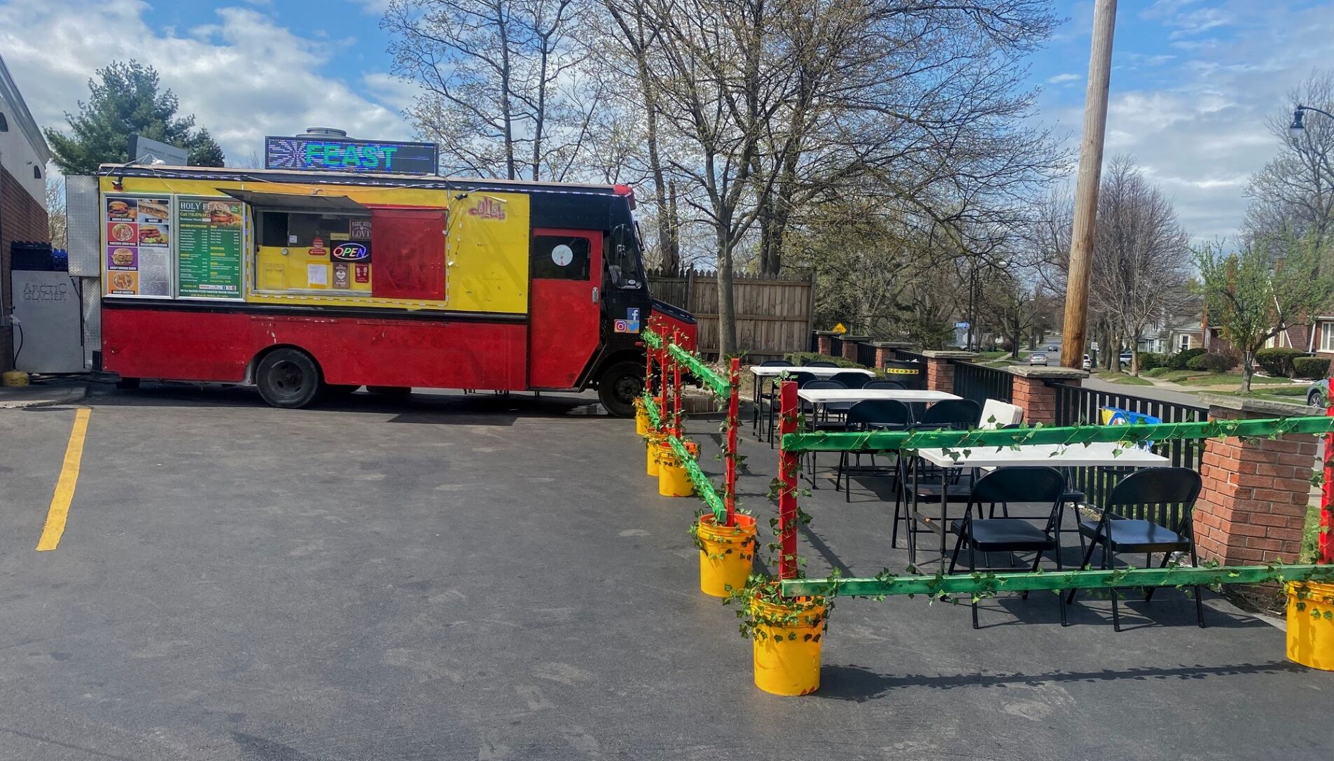 Holy Feast Food Truck seating